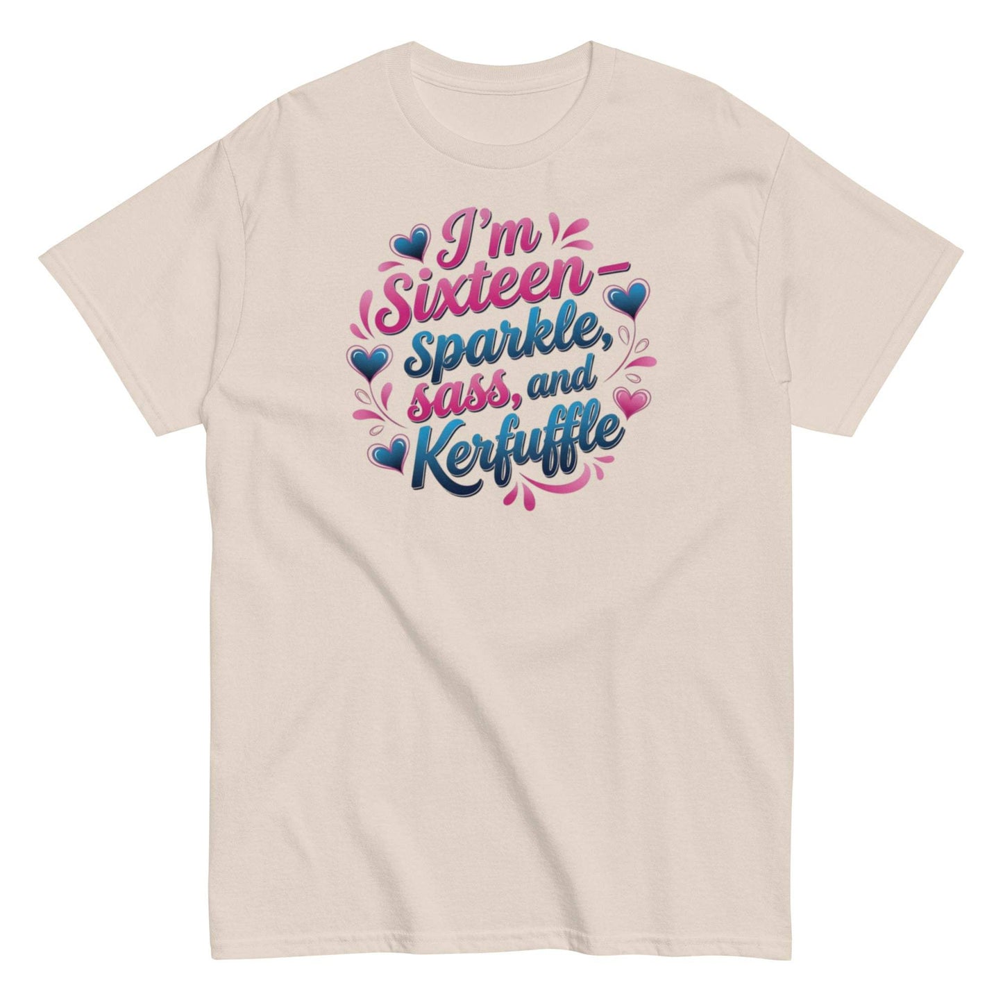 Sweet Sixteen Sparkle - Unisex Classic Tee for Teen Birthday Party