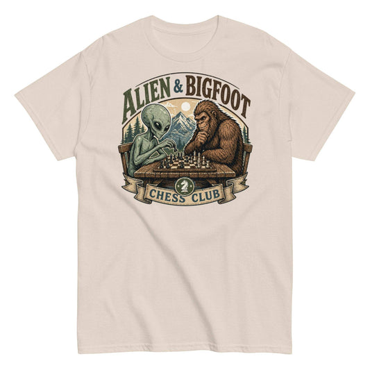 Alien vs Bigfoot Chess Match Tee