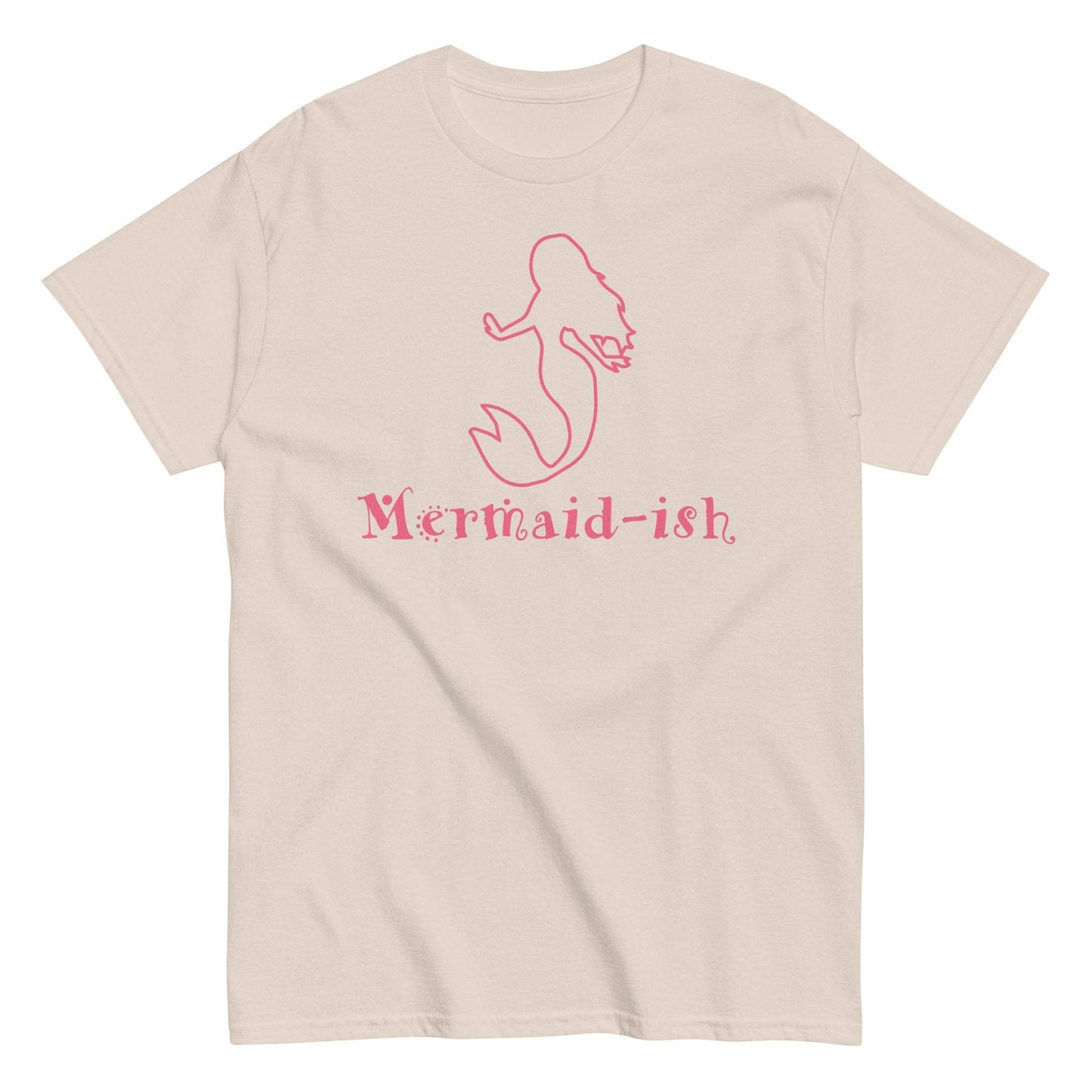 Mermaid-inspired graphic tee in various sizes and colors