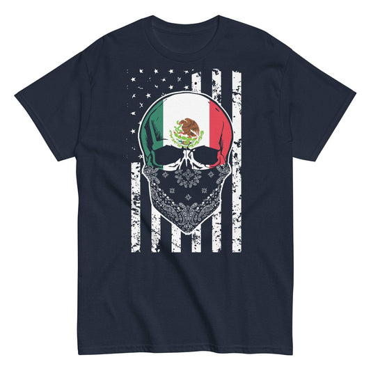 Mexican Flag Skull Bandana Tee