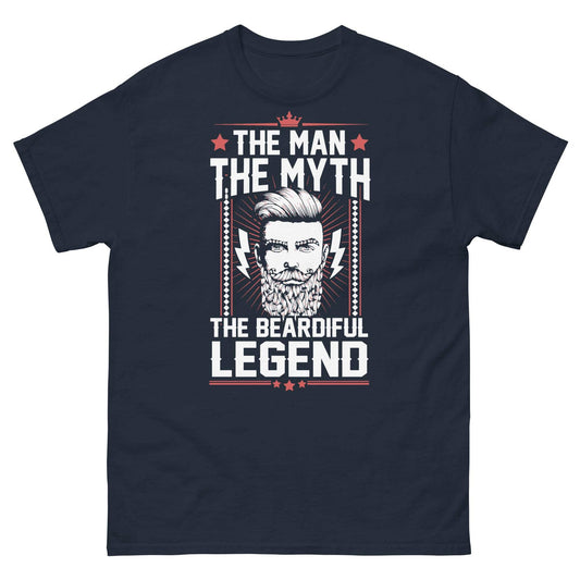Beardiful Legend Graphic Tee for Bearded Men