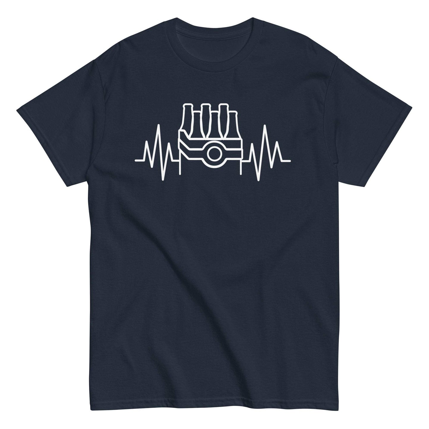 Beer Drinking Heartbeat Graphic Tee