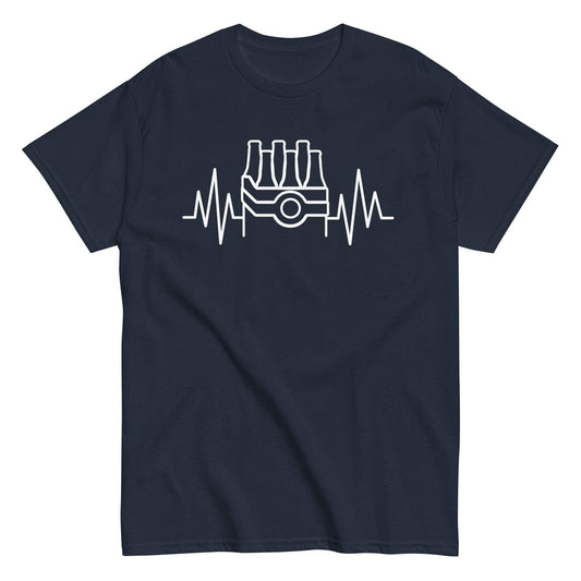 Beer Drinking Heartbeat Graphic Tee