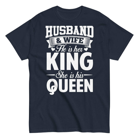His Queen Her King Tee for Husbands and Wives