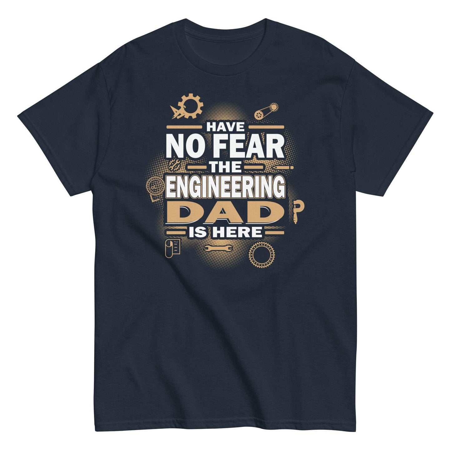 Engineering dad tee, 100% cotton, unisex, trendy, structured look