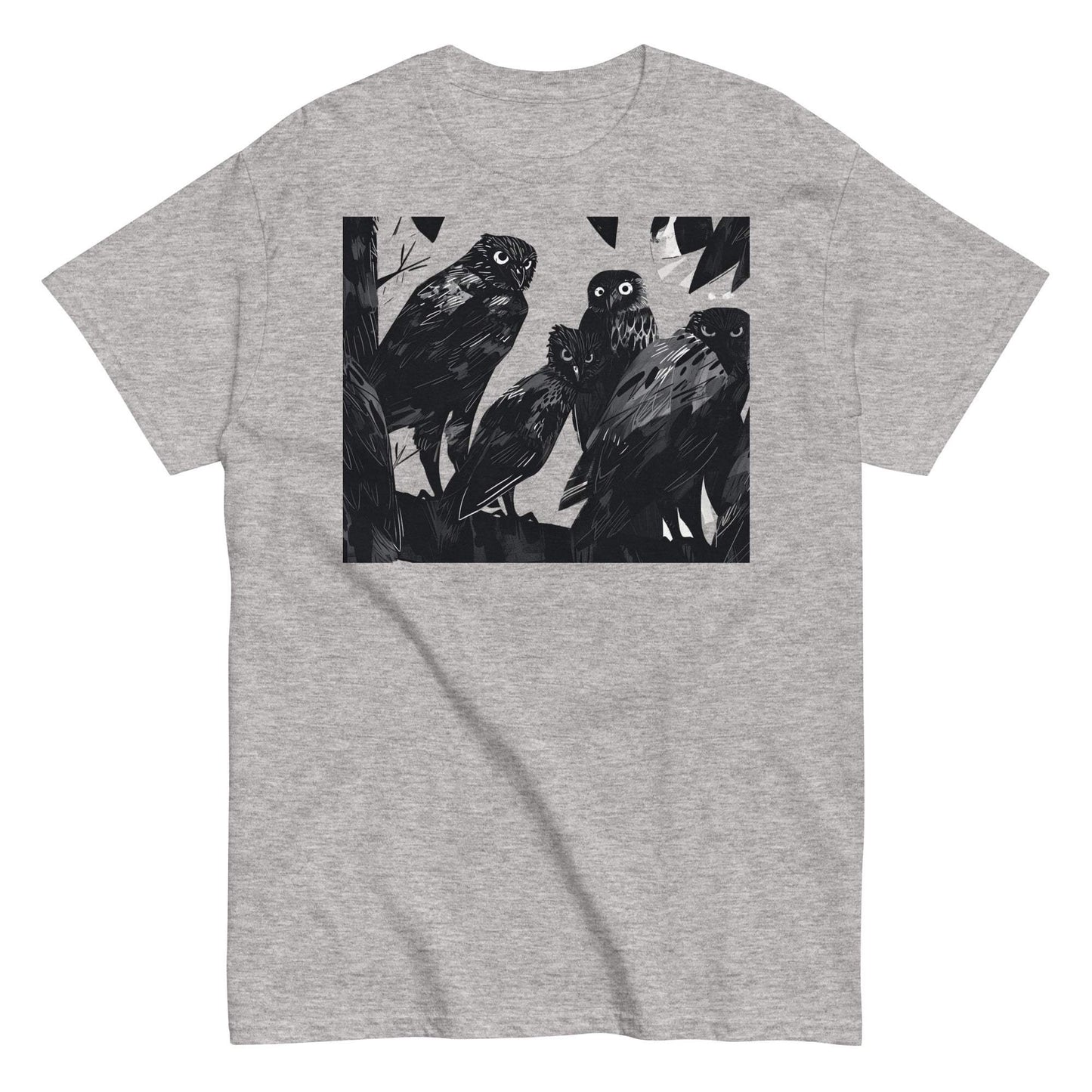 Woodland Bird Graphic Tee - Unisex Nature Lover T-Shirt