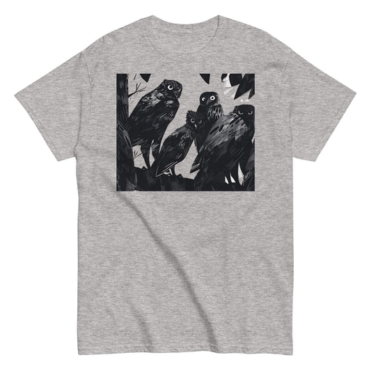 Woodland Bird Graphic Tee - Unisex Nature Lover T-Shirt