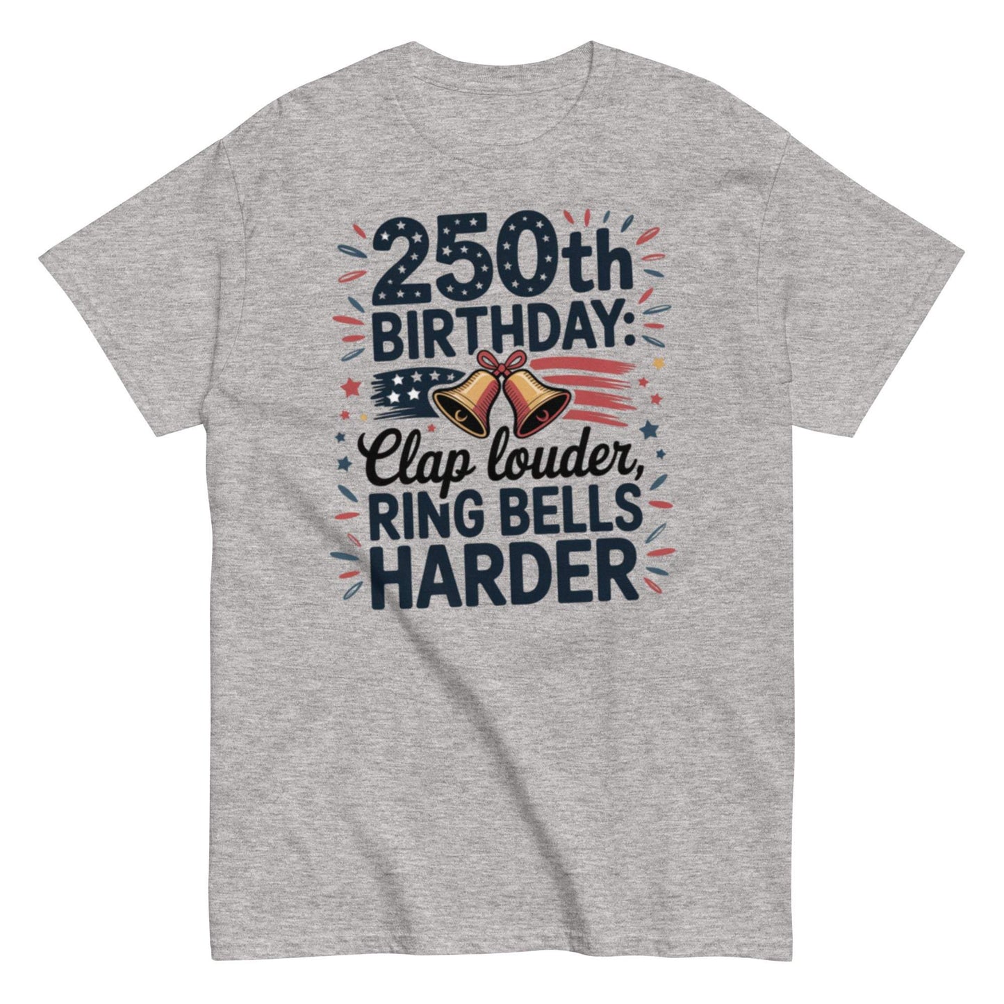 Patriotic 250th birthday t-shirt with bold design and comfortable fit