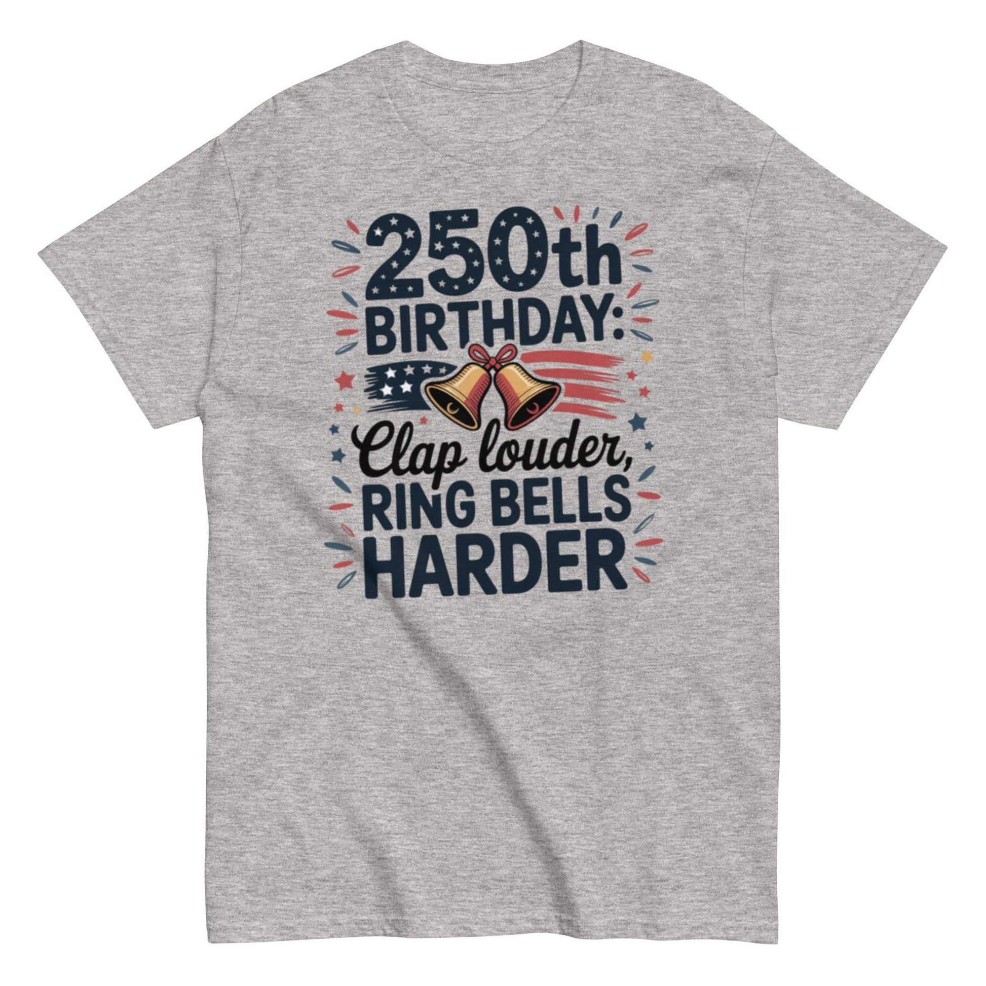 Patriotic 250th birthday t-shirt with bold design and comfortable fit