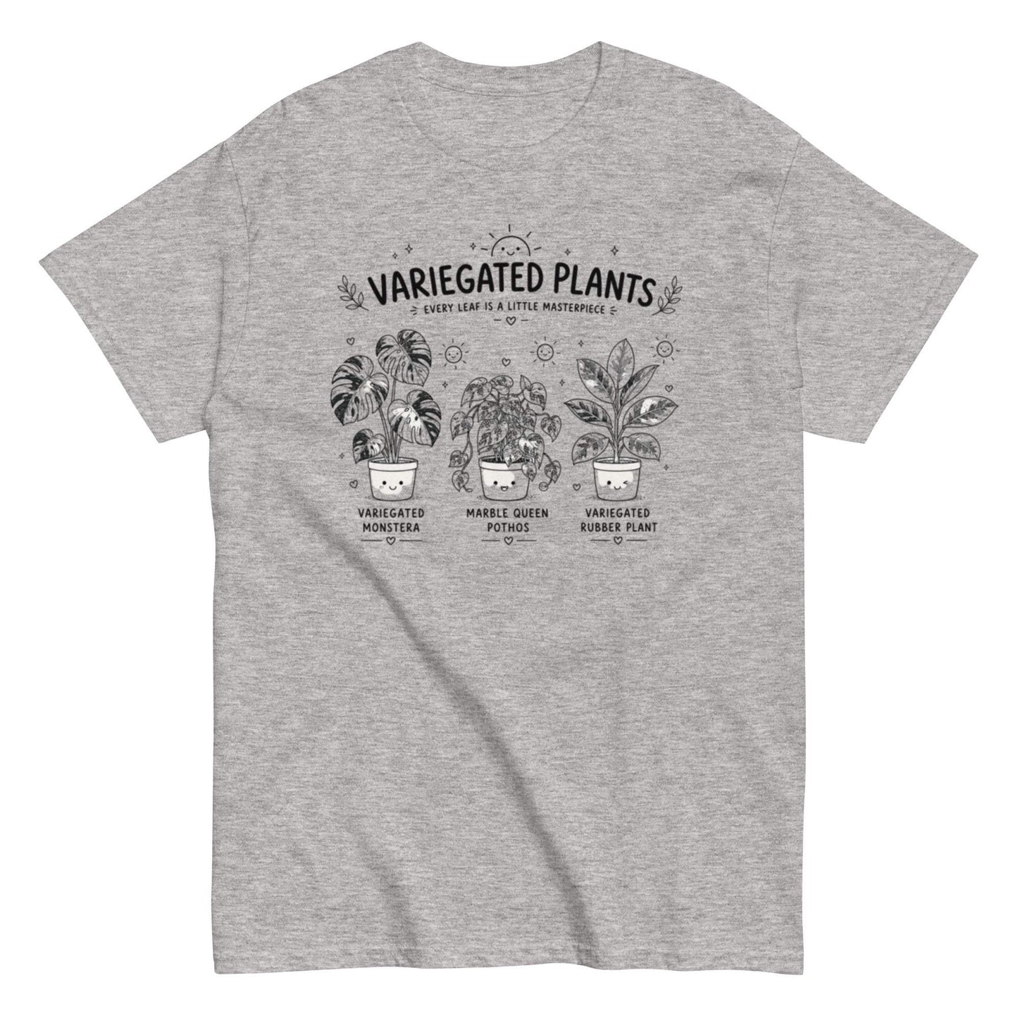 Variegated Plants Garden Lover Tee - Structured Style