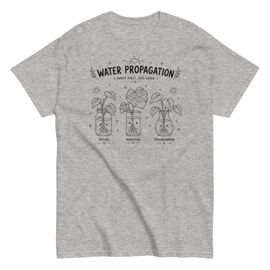 Water Propagation Plants Tee - Unisex Cotton Garden Lover Shirt