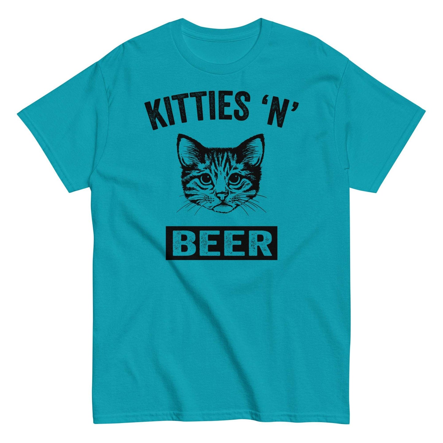 Kitties and Beer Graphic Tee - Fun and stylish shirt for cat lovers and beer enthusiasts