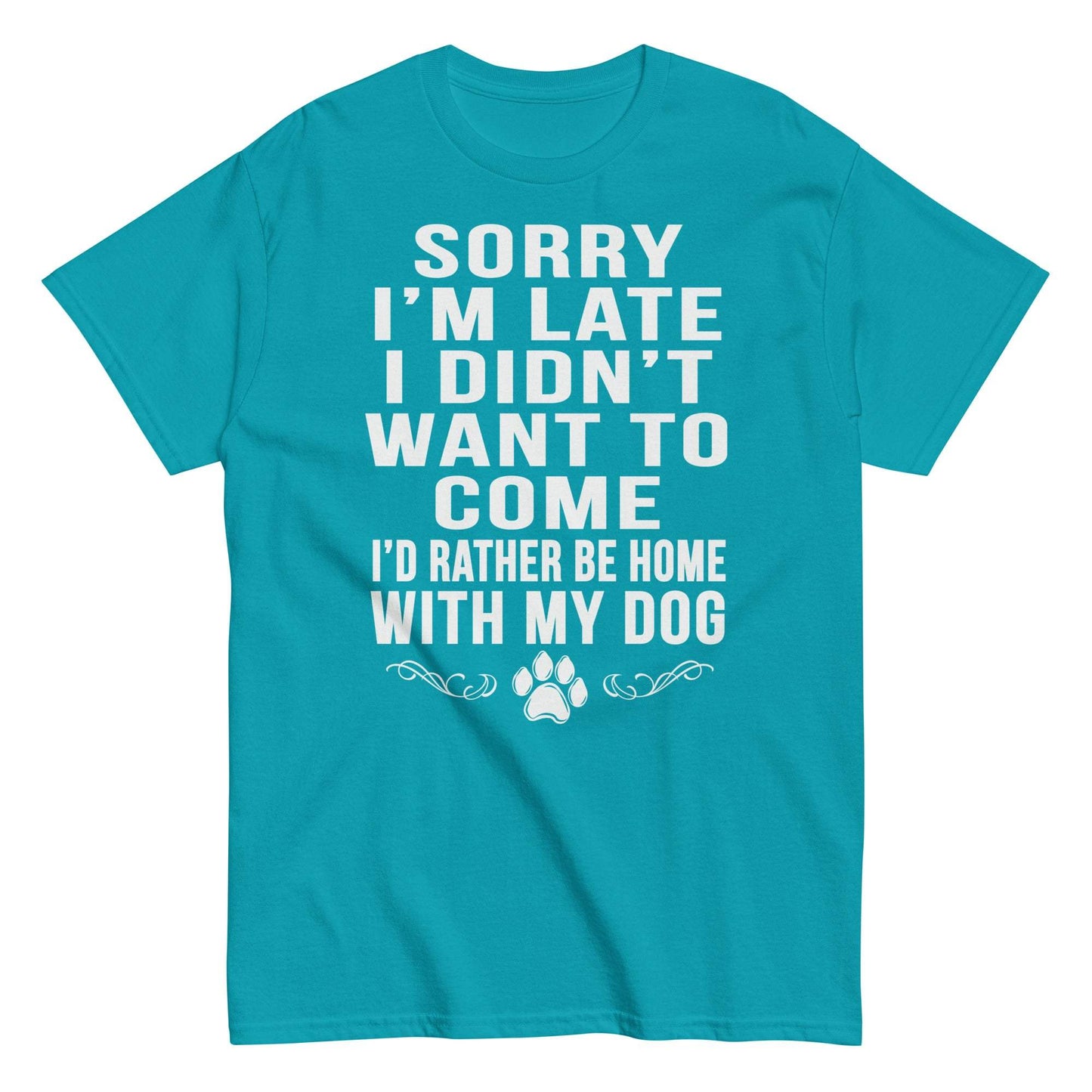 Funny dog tee for homebodies and dog lovers