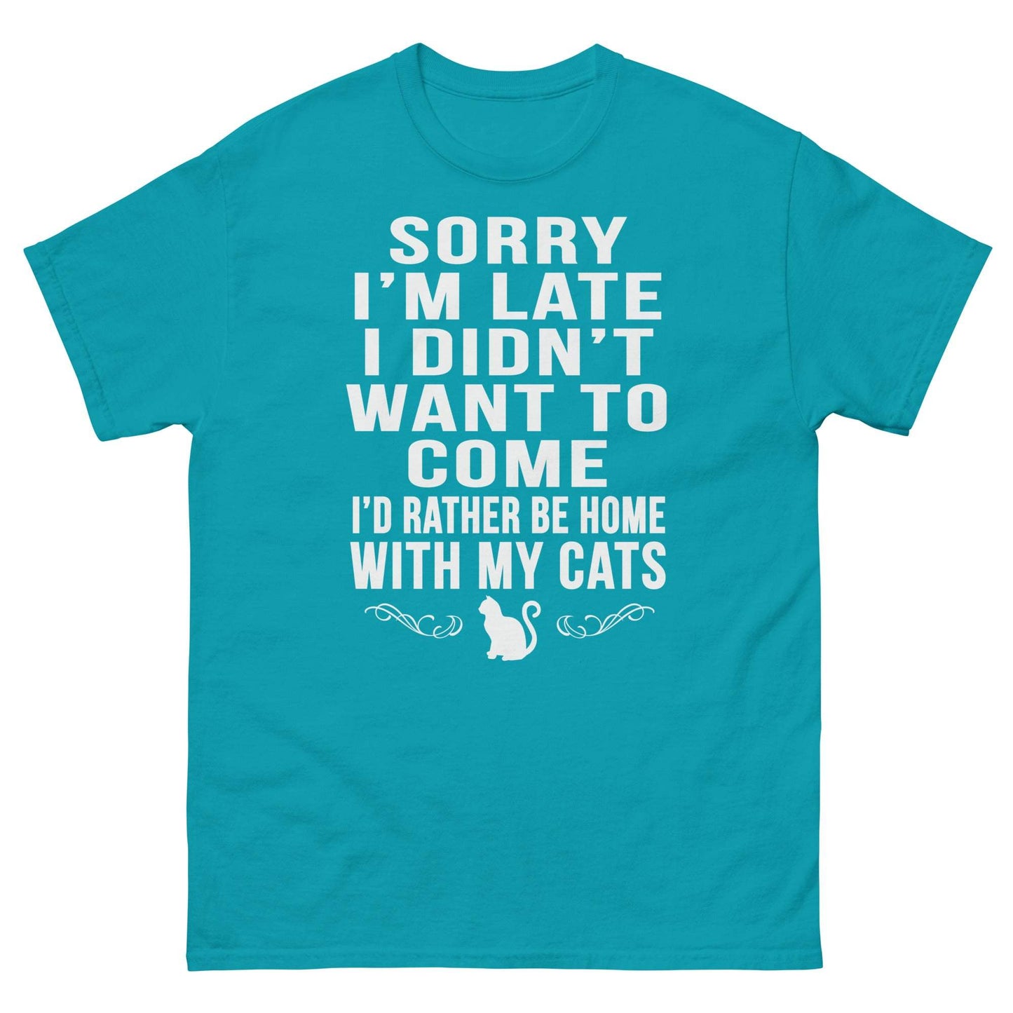 Cozy cat lover's tee for snuggling at home