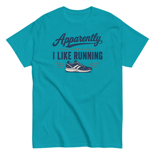 Funny running shirt with playful statement and classic unisex fit