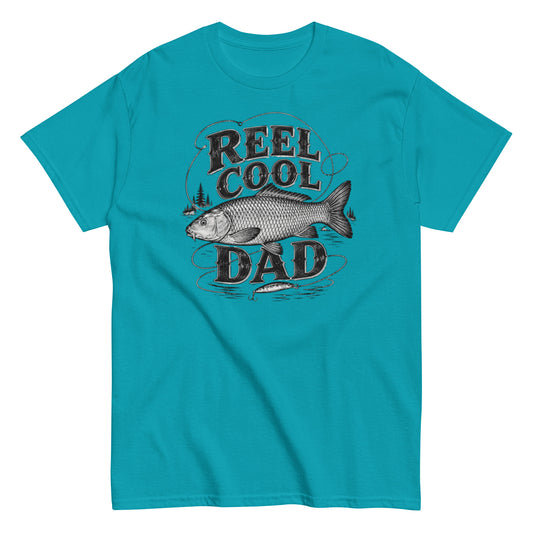 Reel Cool Dad Fishing Shirt for Father's Day, 100% Cotton Tee