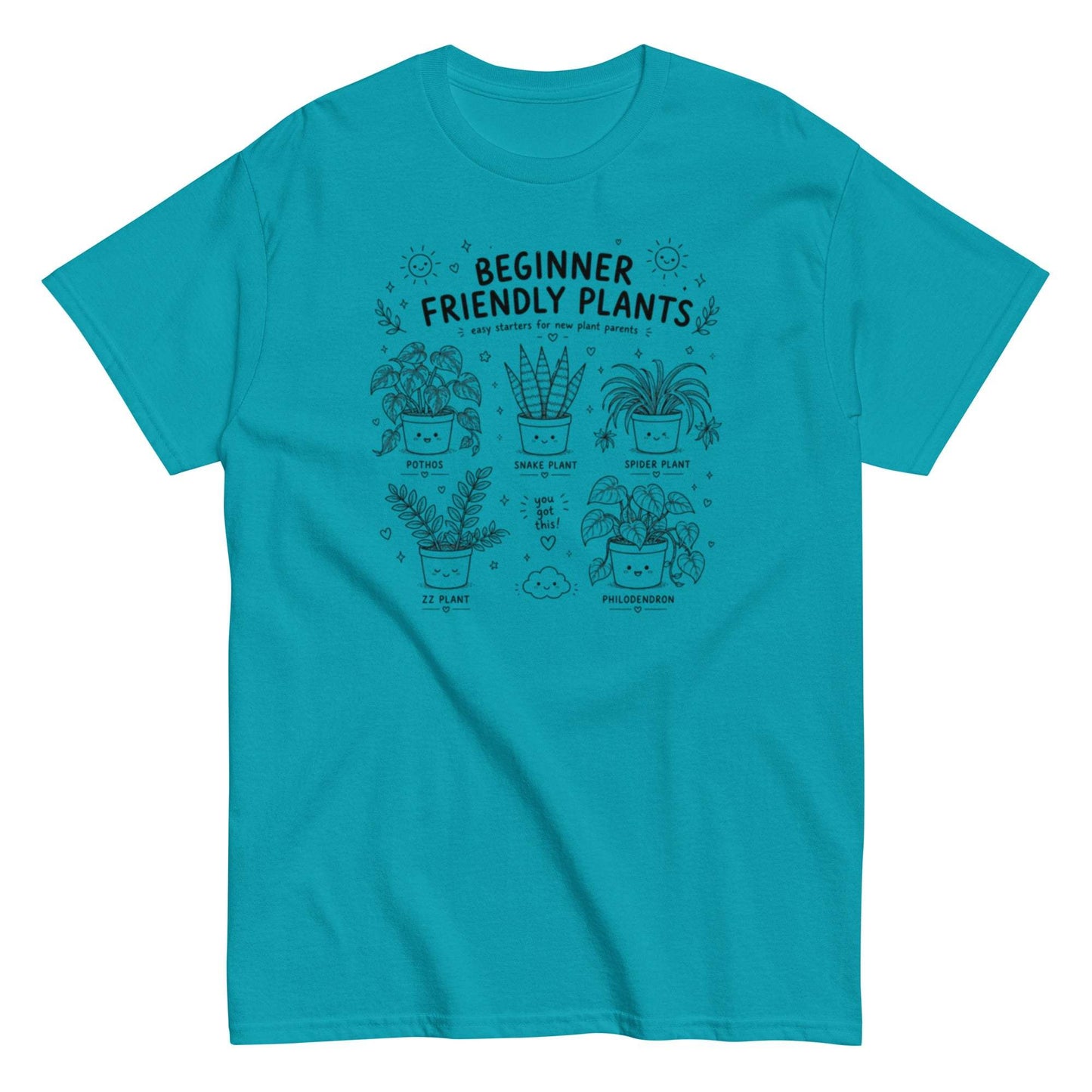 Beginner-Friendly Plants Unisex Tee for Garden Plant Lovers