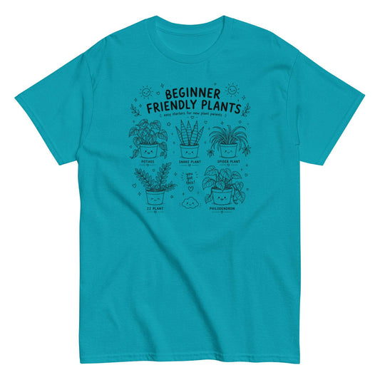 Beginner-Friendly Plants Unisex Tee for Garden Plant Lovers