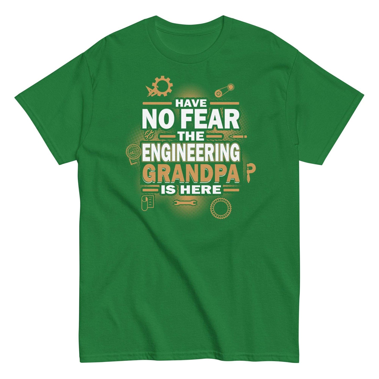 Engineering Grandpa Tee - Fearless Support for Grandkids