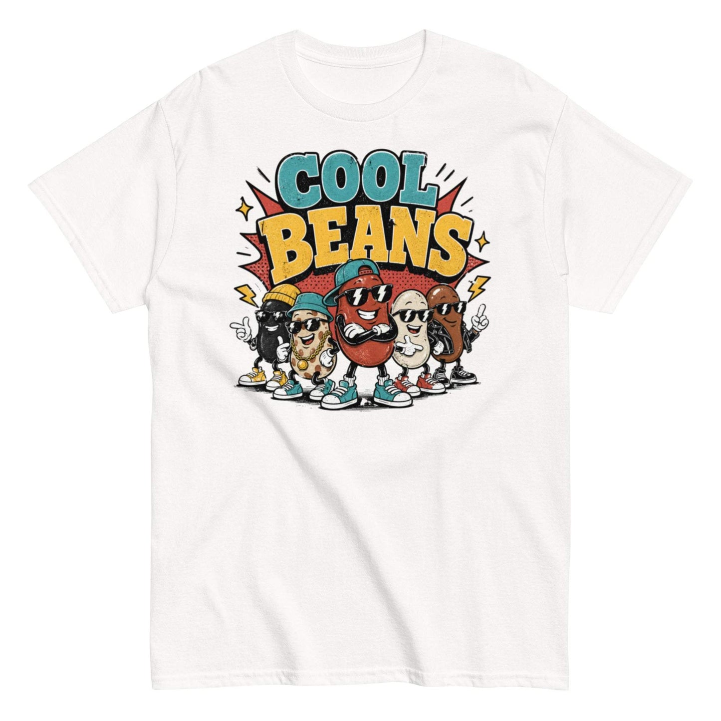 Literal Cool Beans Cartoon Tee with Visual Interpretation