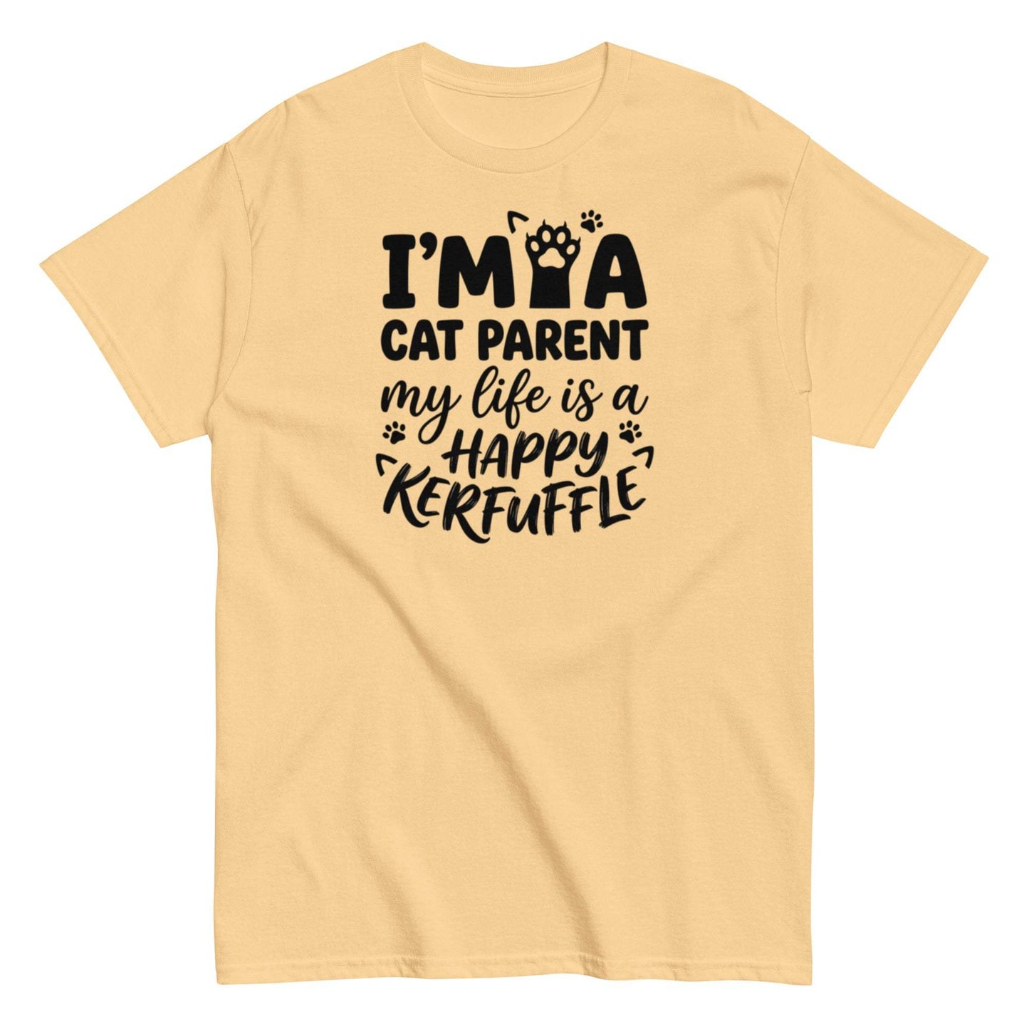 Cat Parent Life Unisex Tee - Happy Kerfuffle Cat Lover Gift