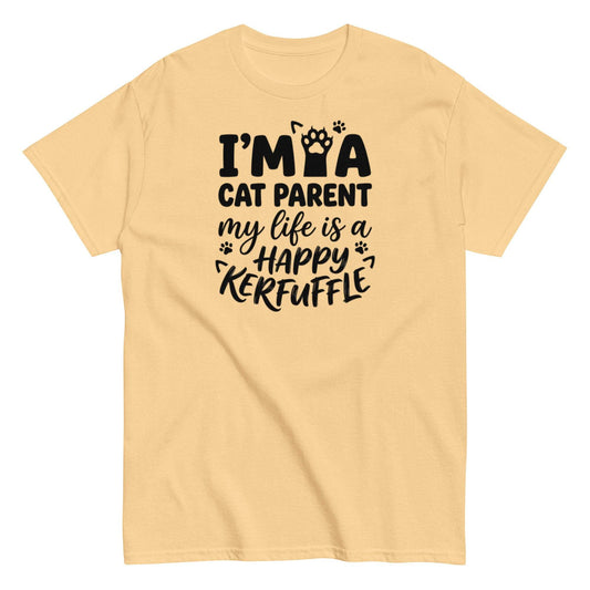 Cat Parent Life Unisex Tee - Happy Kerfuffle Cat Lover Gift