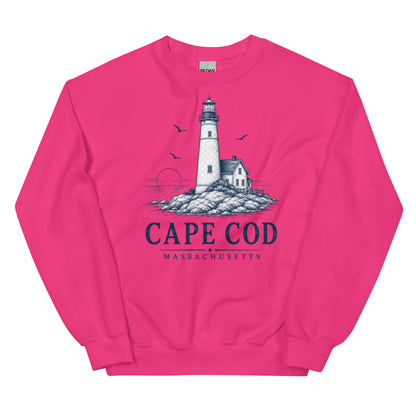 Cape Cod Lighthouse Line Art Sweatshirt