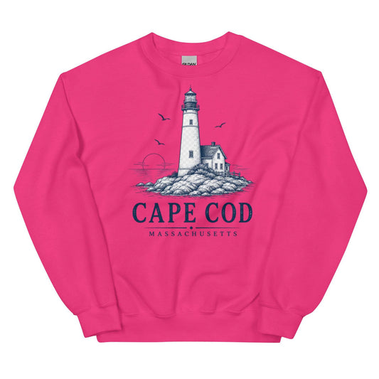Cape Cod Lighthouse Line Art Sweatshirt
