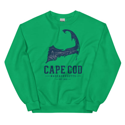 Cape Cod Map Outline Sweatshirt