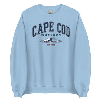 Vintage Cape Cod Arch Unisex Sweatshirt with Nautical Design