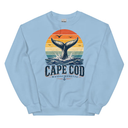 Whale tail sunset sweatshirt