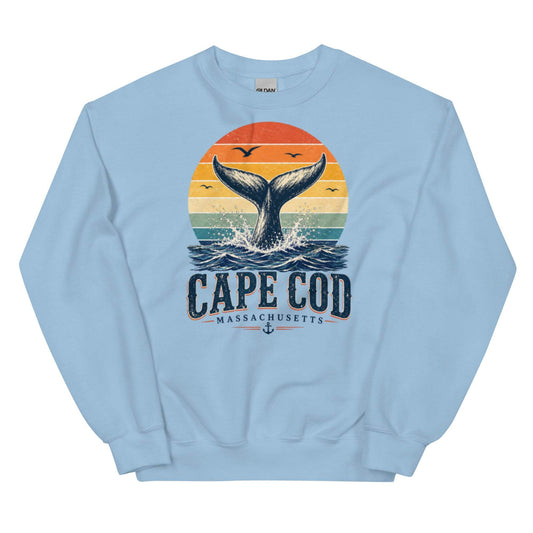 Whale tail sunset sweatshirt