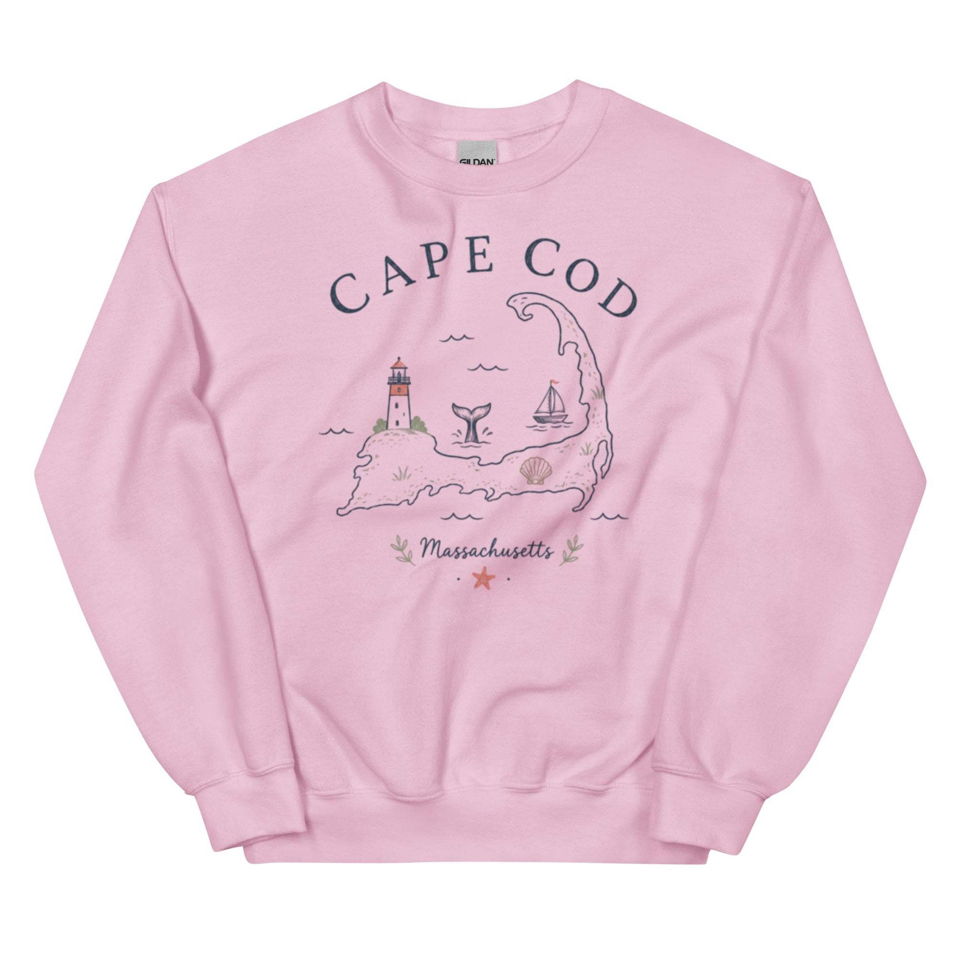 Cape Cod map sweatshirt with classic fit and detailed design