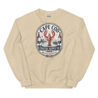 Cape Cod Coastal Supply sweatshirt with nautical design