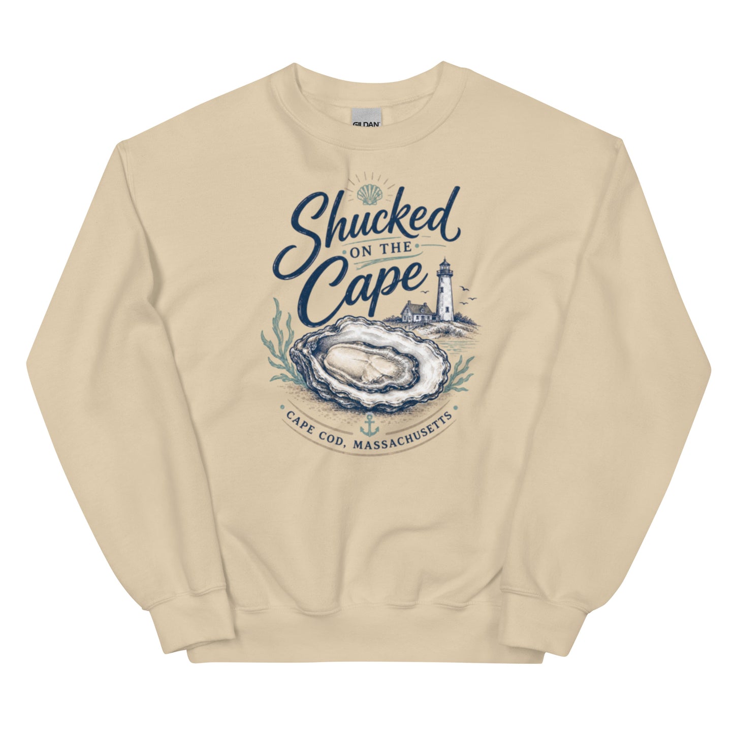 Cape Cod Shucked Sweatshirt - Coastal Design and Cozy Fit