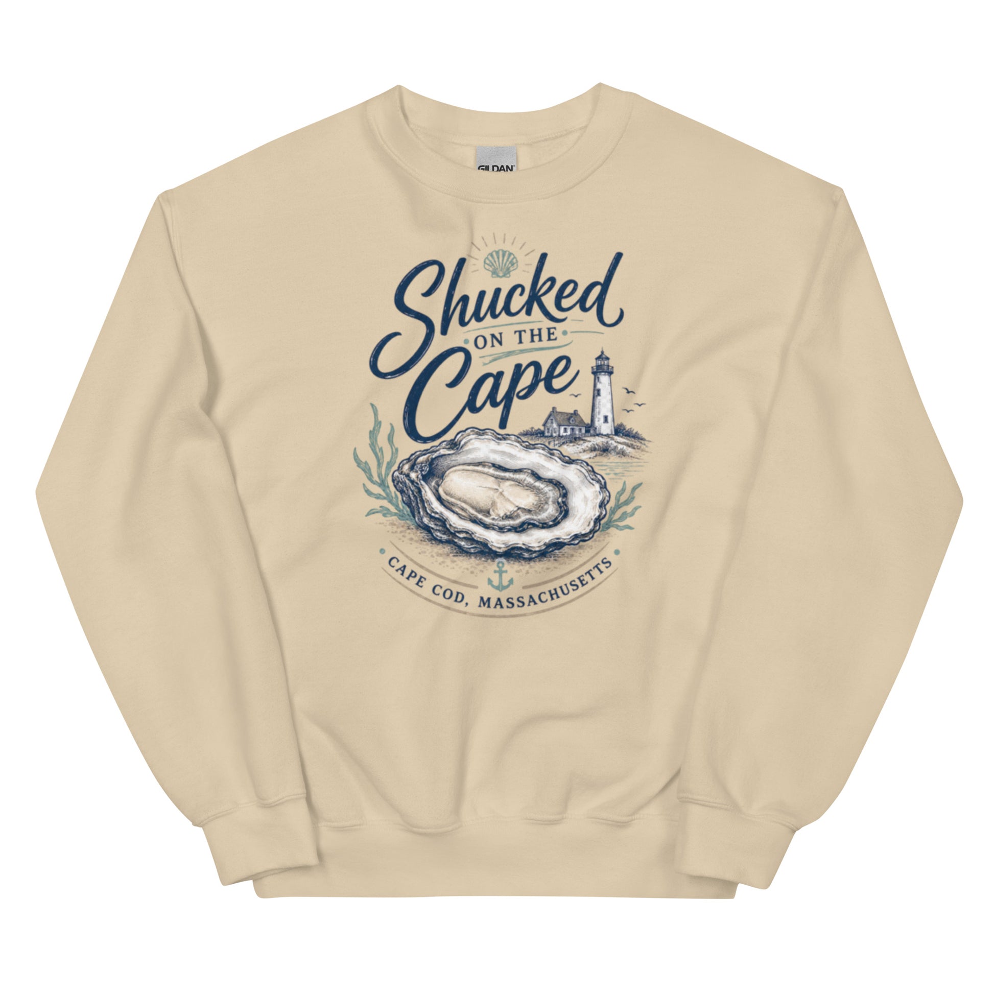 Cape Cod Shucked Sweatshirt - Coastal Design and Cozy Fit