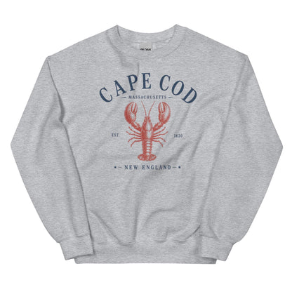 Cape Cod Lobster sweatshirt for New England warmth