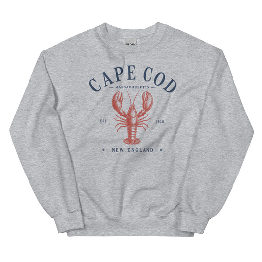 Cape Cod Lobster sweatshirt for New England warmth