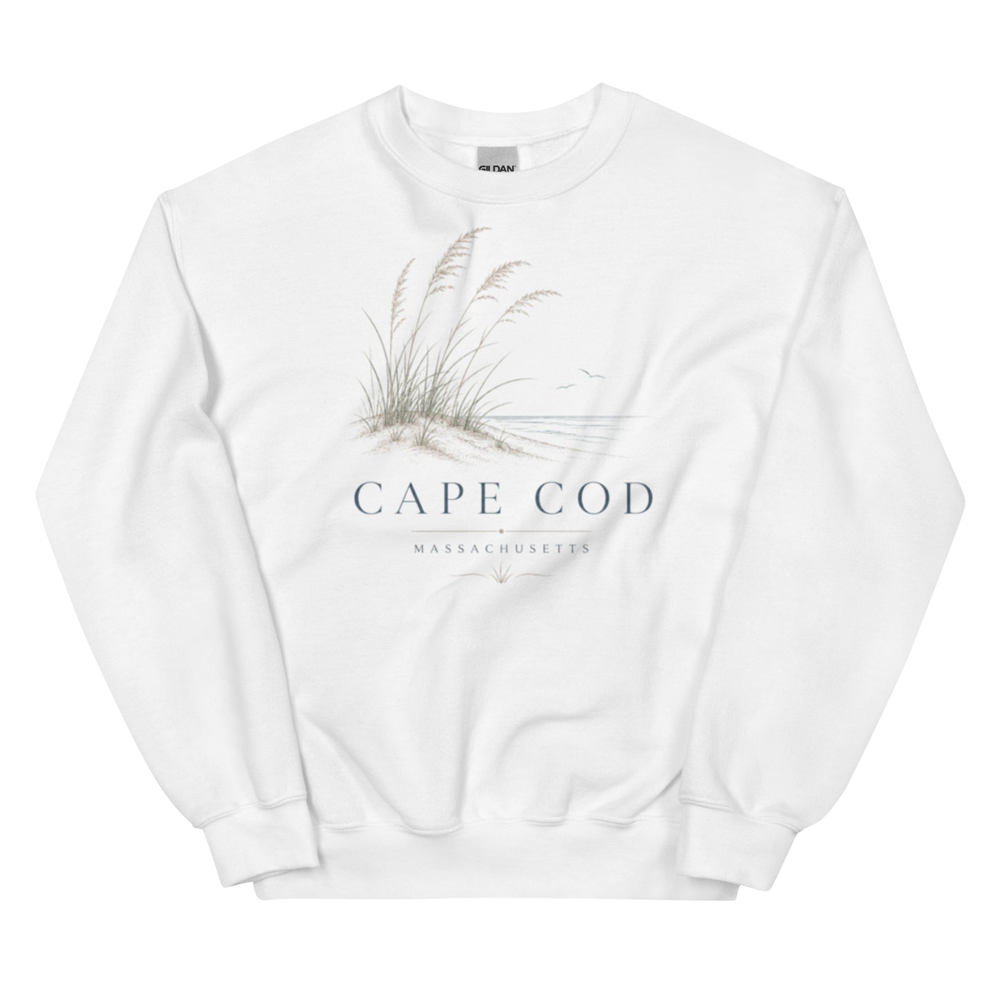 Minimalist Dune Grass Cape Cod Sweatshirt for Unisex Style