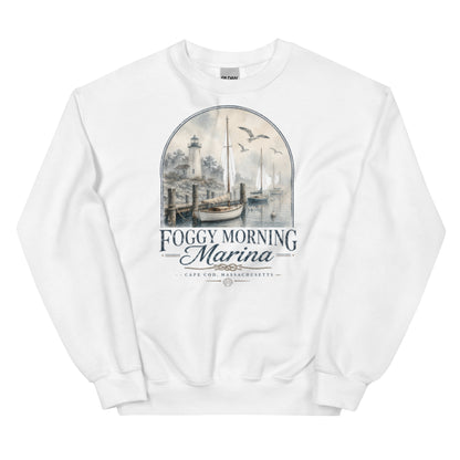 Foggy Morning Marina Cape Code Sweatshirt