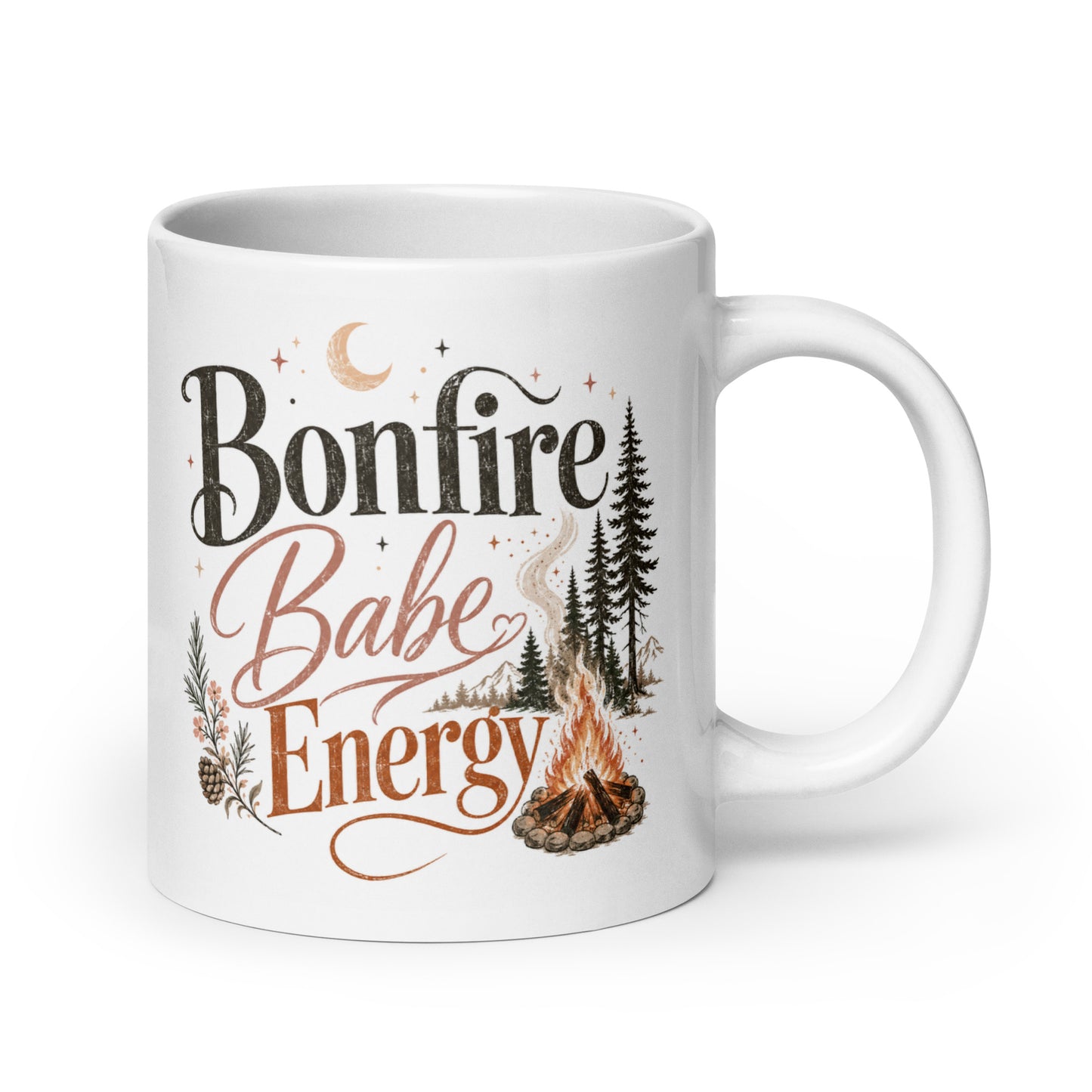 Bonfire Babe Energy Mug for Campfire Lovers