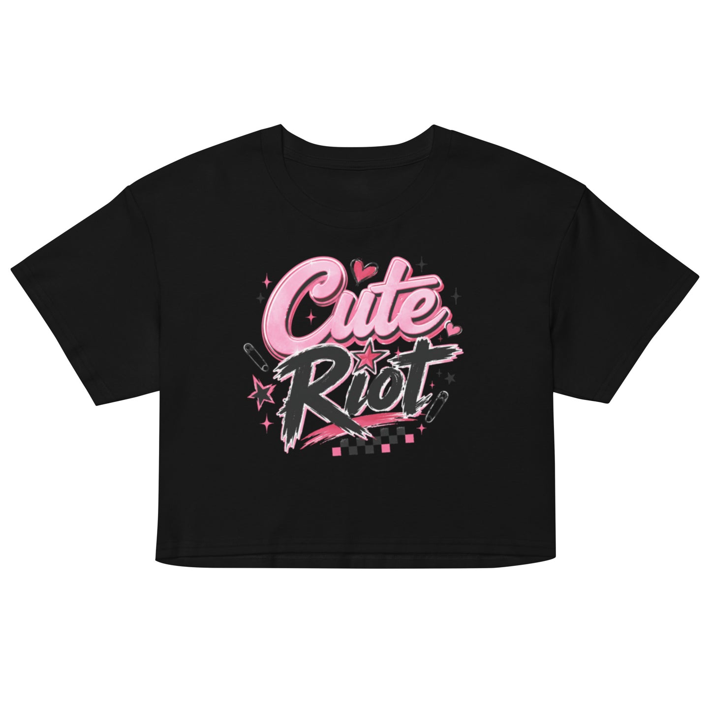 Cute Riot Women's Crop Top in Soft Combed Cotton