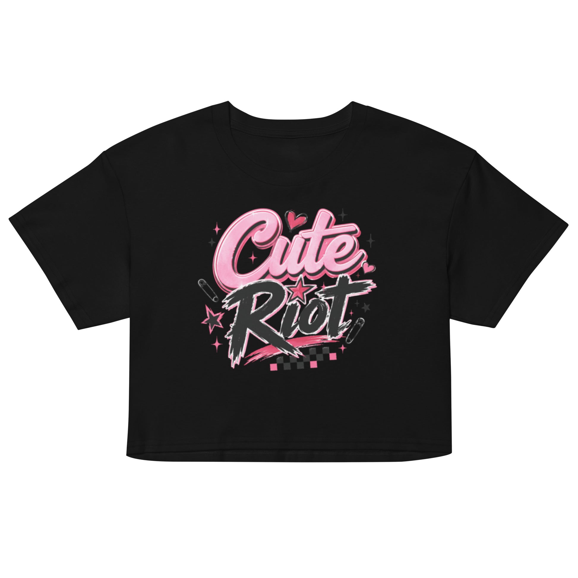 Cute Riot Women's Crop Top in Soft Combed Cotton
