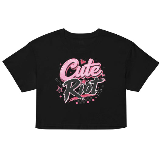 Cute Riot Women's Crop Top in Soft Combed Cotton