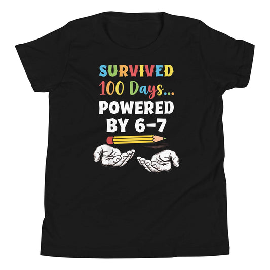 100 Days Survived T-Shirt for Youth - Celebrate the 100th Day of School