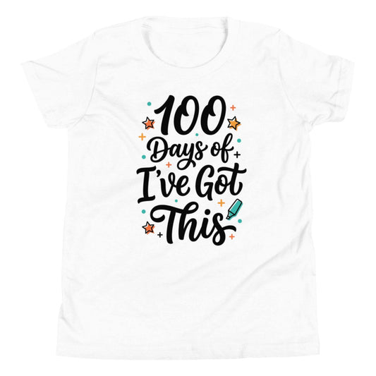 Youth shirt with 'I've Got This' design for 100th day of school