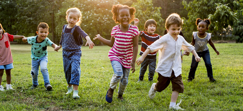 Kids Playing Tag