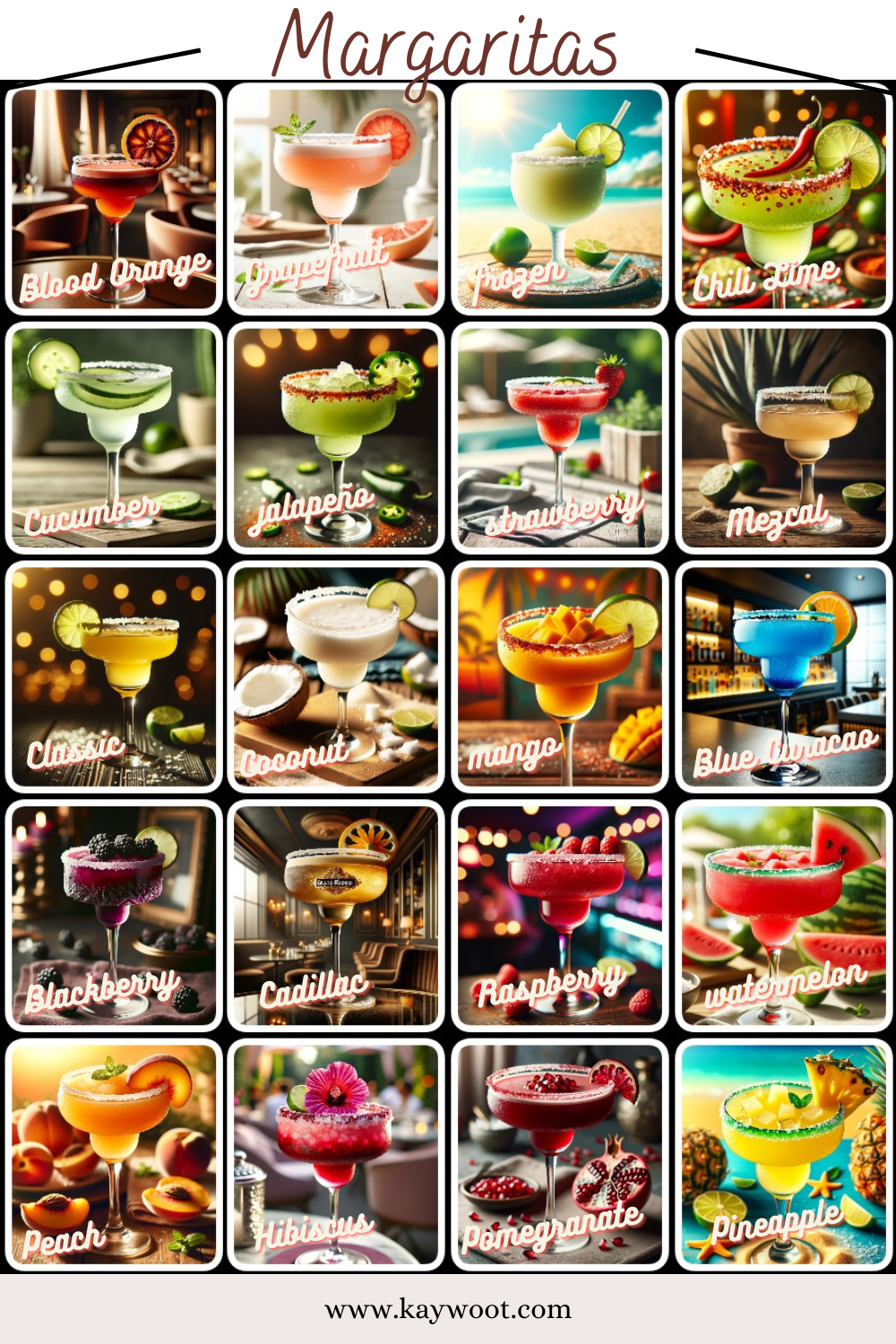 20 Types of Margaritas: Which One Is Your Favorite?